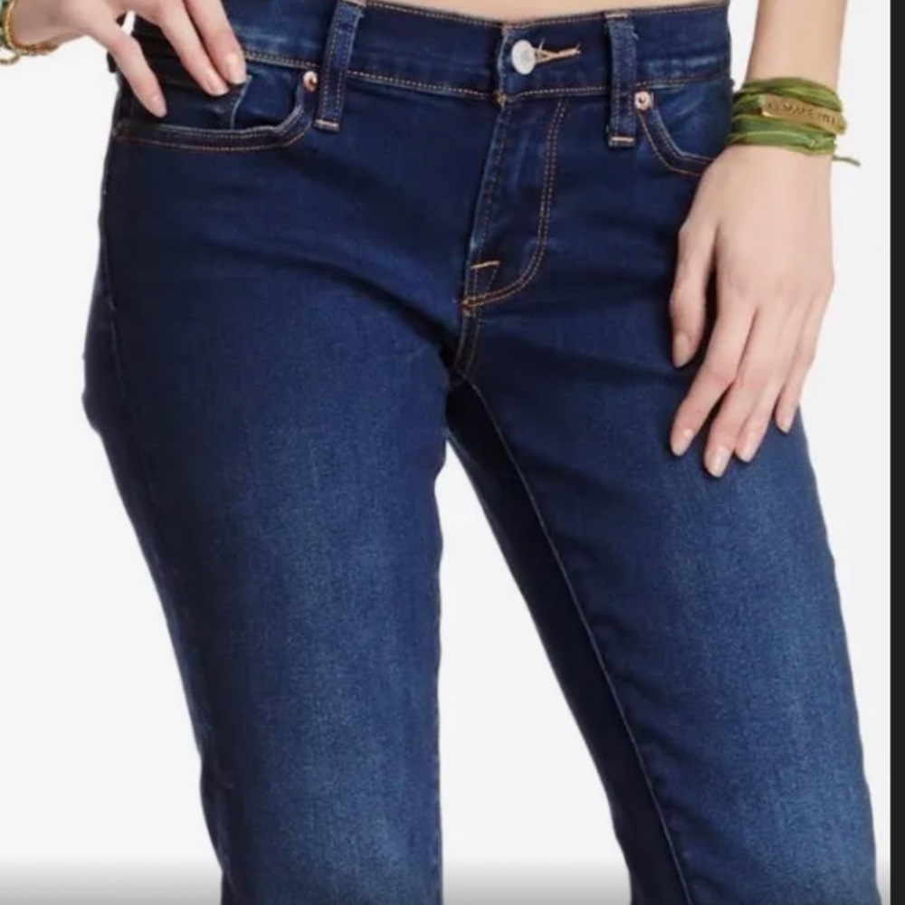 Lucky Brand Charlie Straight Dark Wash Jeans Size 30/10 Long